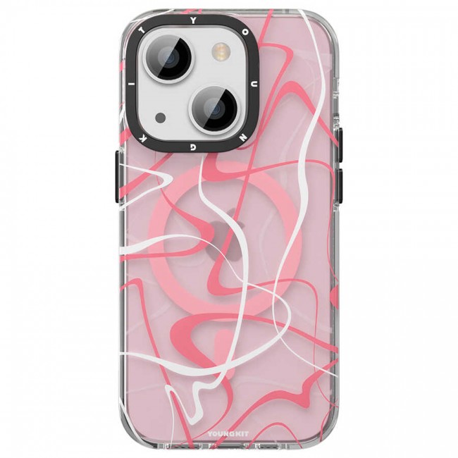 Apple iPhone 13 Kılıf Magsafe Şarj Özellikli Youngkit Water-Ink Serisi Kapak Apple iPhone 13 Kılıf Magsafe Şarj Özellikli Youngkit Water-Ink Serisi Kapak
