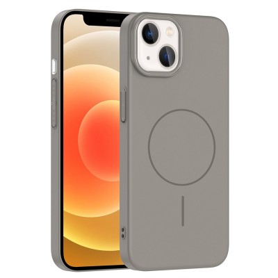 Bal-z Apple iPhone 13 Kılıf M-safe Şarj Özellikli Zore Ruby Sert Kapak