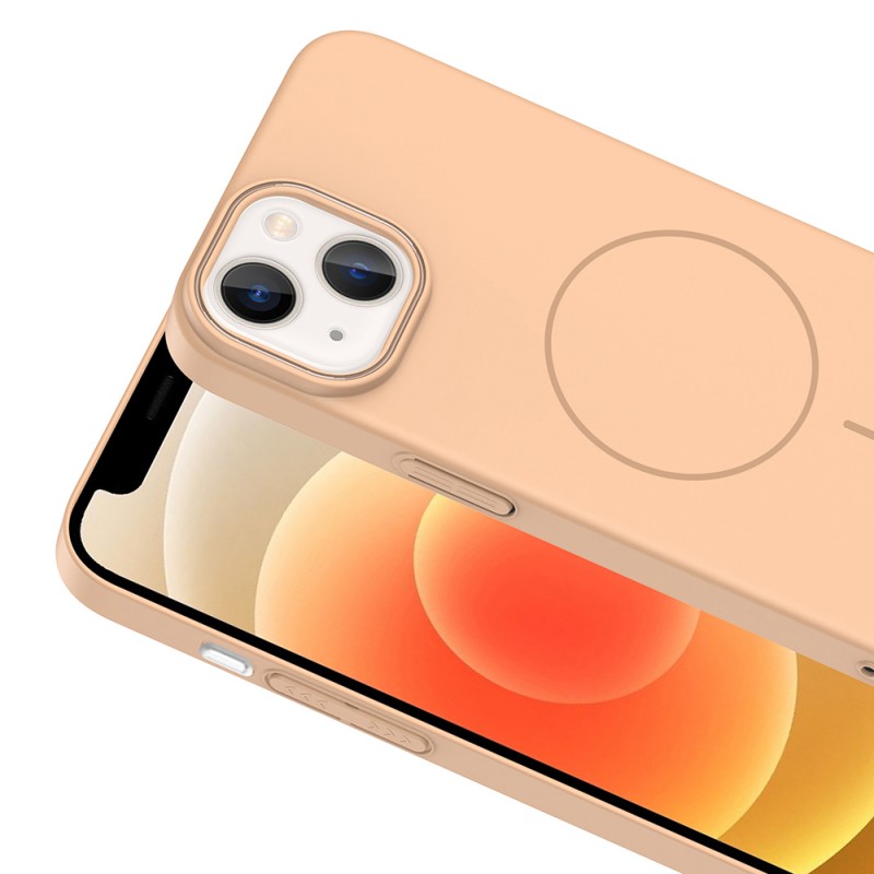 Bal-z Apple iPhone 13 Kılıf M-safe Şarj Özellikli Zore Ruby Sert Kapak