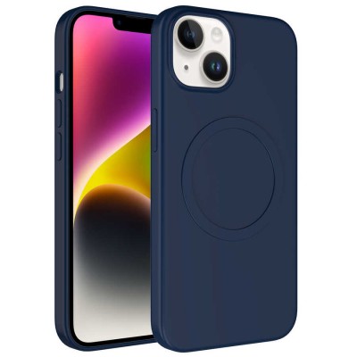 Bal-z Apple iPhone 13 Kılıf M-safe Wireless Şarj Özellikli Pastel Renk Silikon  Plas Kapak