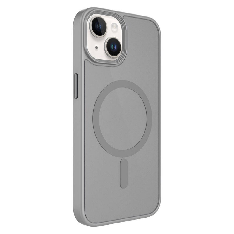 Bal-z Apple iPhone 13 Kılıf Mat Arka Yüzey Wireless Şarj Özellikli  Flet M-safe Kapak