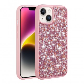 Apple iPhone 13 Kılıf Parlak Taşlı Tasarım Zore Linea Kapak Apple iPhone 13 Kılıf Parlak Taşlı Tasarım Zore Linea Kapak