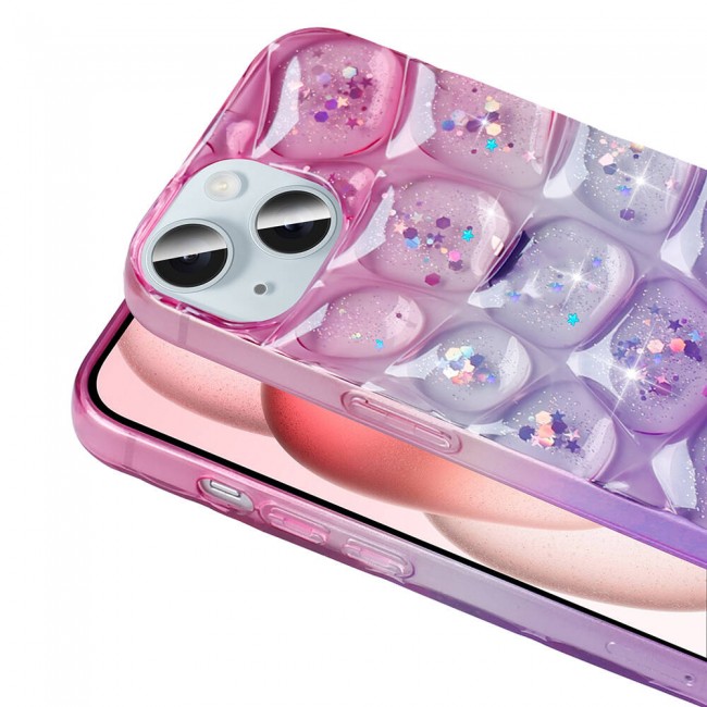 Apple iPhone 13 Kılıf Simli 3D Desenli Zore Hacar Kapak Apple iPhone 13 Kılıf Simli 3D Desenli Zore Hacar Kapak