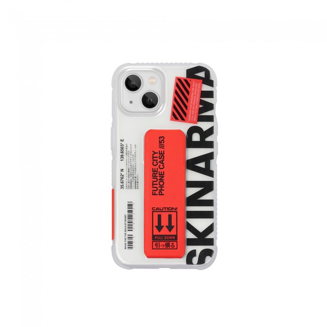 Apple iPhone 13 Kılıf Skinarma Şeffaf Desenli Airbag Tasarımlı Standlı Kogeta Kapak Apple iPhone 13 Kılıf Skinarma Şeffaf Desenli Airbag Tasarımlı Standlı Kogeta Kapak