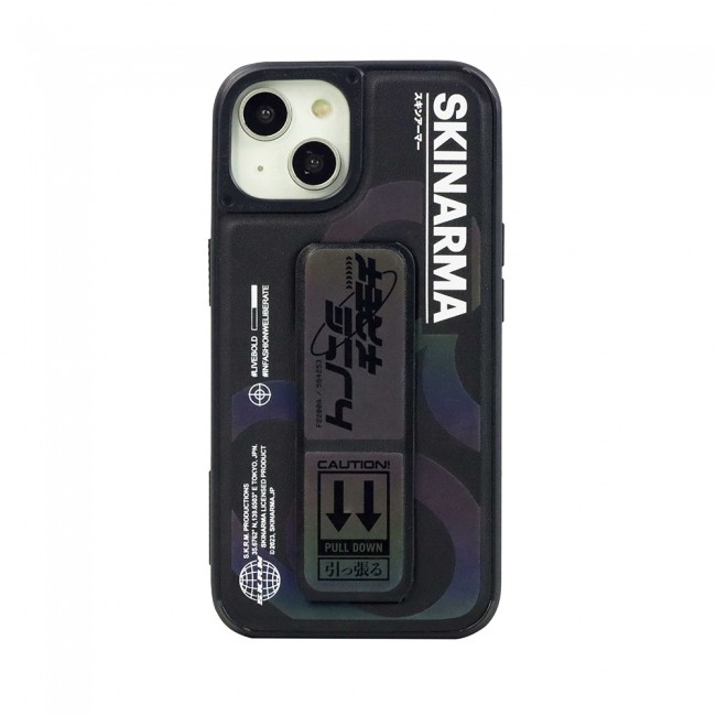 Apple iPhone 13 Kılıf Skinarma Standlı Deri Görünümlü Bango Kapak Apple iPhone 13 Kılıf Skinarma Standlı Deri Görünümlü Bango Kapak