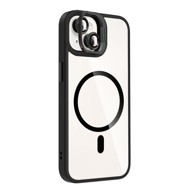 Bal-z Apple iPhone 13 Kılıf Standlı ve Kamera Lens Hediyeli M-Safe Şarj Özellikli Zore Etro Kapak