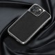 Apple iPhone 13 Kılıf Wiwu Genuine Leather Silver Calfskin Orjinal Deri Kapak