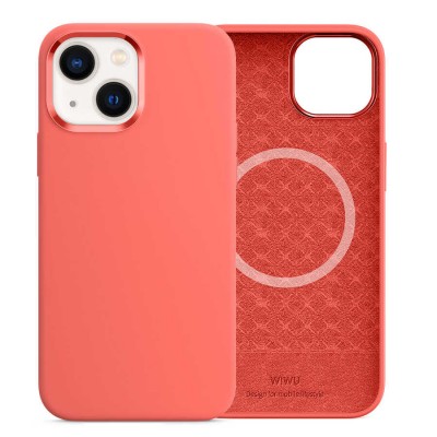 Bal-z Apple iPhone 13 Kılıf Wiwu M-safe Magnetic Silikon Kapak