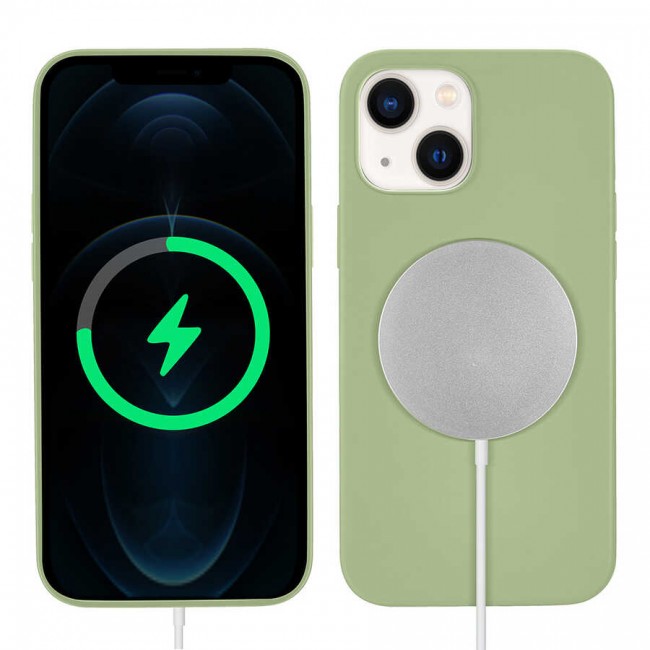Apple iPhone 13 Kılıf Zore Silksafe Wireless Kapak Apple iPhone 13 Kılıf Zore Silksafe Wireless Kapak