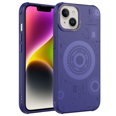 Bal-z Apple iPhone 13 Kılıf  Wireless Şarj Özellikli Desenli Hot Kapak