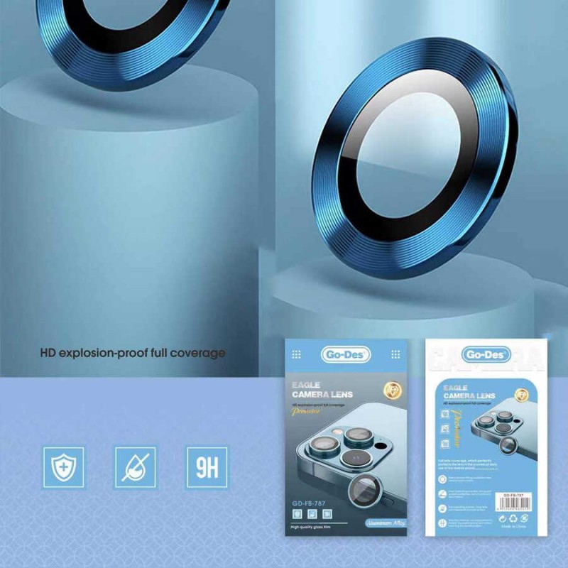 Bal-z Apple iPhone 13 Mini Go Des Eagle Kamera Lens Koruyucu