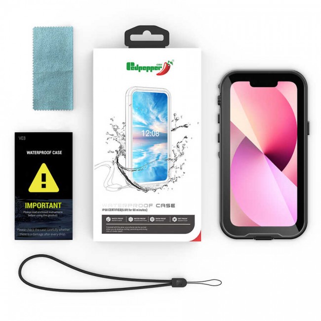 Apple iPhone 13 Mini Kılıf 1-1 Su Geçirmez Kılıf Apple iPhone 13 Mini Kılıf 1-1 Su Geçirmez Kılıf