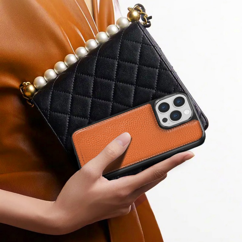 Bal-z Apple iPhone 13 Mini Kılıf Wiwu Genuine Leather Plastic Calfskin Orjinal Deri Kapak