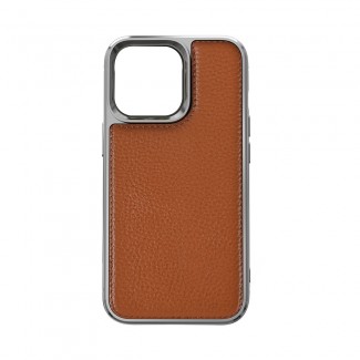 Apple iPhone 13 Mini Kılıf Wiwu Genuine Leather Silver Calfskin Orjinal Deri Kapak Apple iPhone 13 Mini Kılıf Wiwu Genuine Leather Silver Calfskin Orjinal Deri Kapak