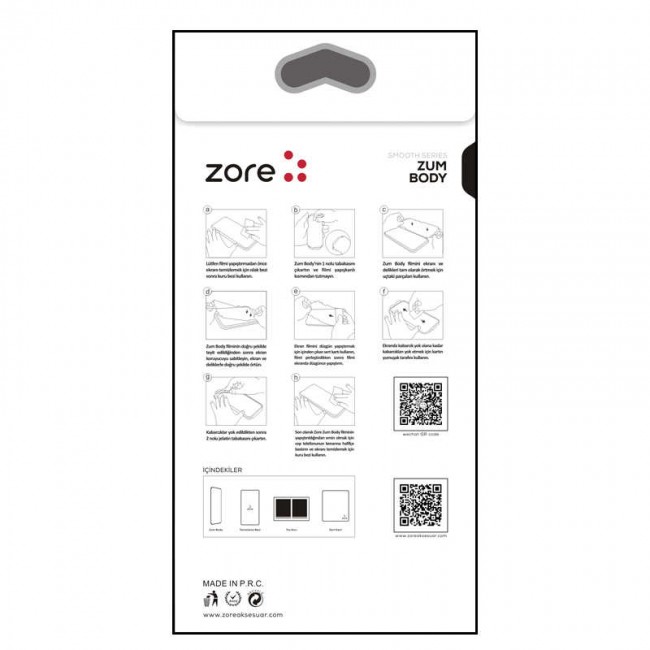 Apple iPhone 13 Mini Zore Mat Zum Body Arka Koruyucu