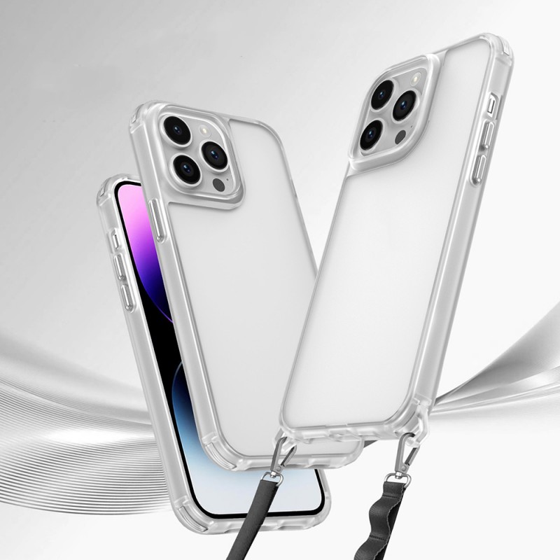 Bal-z Apple iPhone 13 Pro Kılıf Airbagli Takılabilir Askı Aparatlı Zore Snap Silikon Kapak