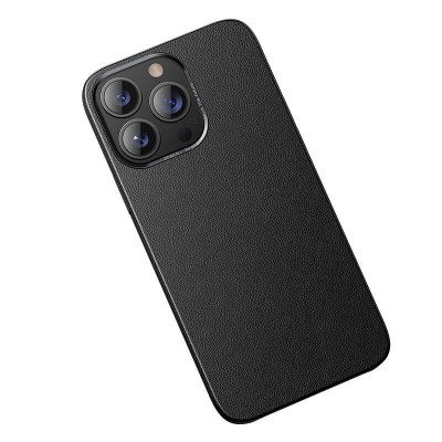 Bal-z Apple iPhone 13 Pro Kılıf Benks Magnetic Hakiki Deri Kılıf