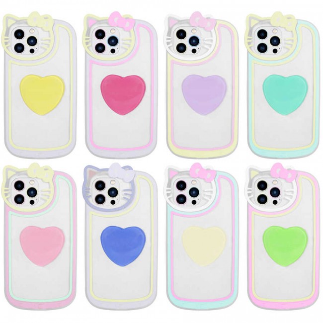 Apple iPhone 13 Pro Kılıf Kedi Figürlü Transparan Pop Soketli Zore Ritmik Kapak Apple iPhone 13 Pro Kılıf Kedi Figürlü Transparan Pop Soketli Zore Ritmik Kapak