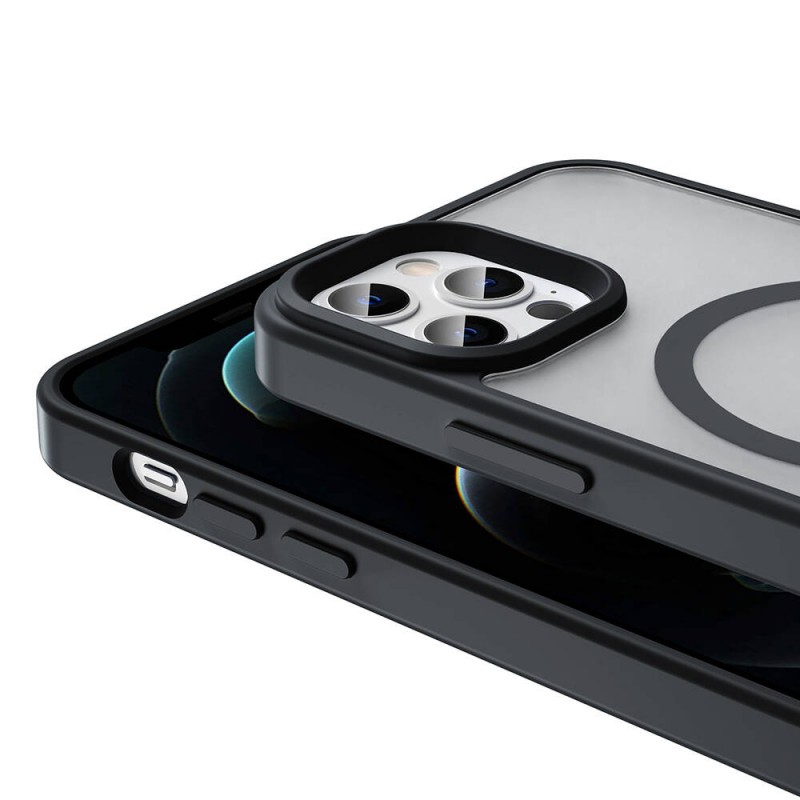 Bal-z Apple iPhone 13 Pro Kılıf M-safe Şarj Özellikli Mat Arka Yüzey  Sio Kapak