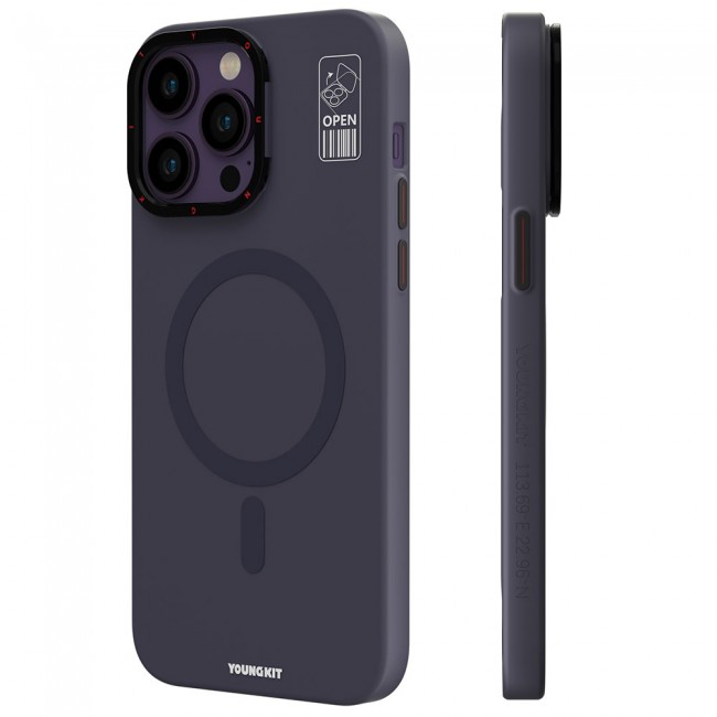 Apple iPhone 13 Pro Kılıf Magsafe Şarj Özellikli Standlı YoungKit Hermit Bracket Serisi Kapak Apple iPhone 13 Pro Kılıf Magsafe Şarj Özellikli Standlı YoungKit Hermit Bracket Serisi Kapak