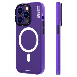 Apple iPhone 13 Pro Kılıf M-safe Şarj Özellikli Youngkit Colored Sand Serisi Kapak Apple iPhone 13 Pro Kılıf M-safe Şarj Özellikli Youngkit Colored Sand Serisi Kapak
