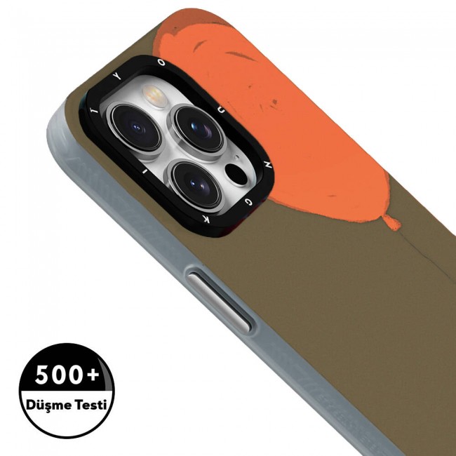 Apple iPhone 13 Pro Kılıf Magsafe Şarj Özellikli Youngkit Orange Serisi Flying Balloon Kapak Apple iPhone 13 Pro Kılıf Magsafe Şarj Özellikli Youngkit Orange Serisi Flying Balloon Kapak