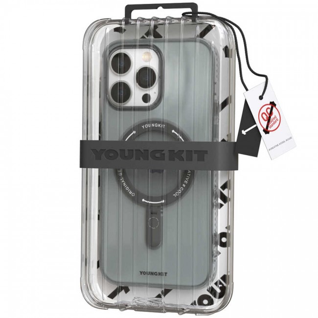 Apple iPhone 13 Pro Kılıf Magsafe Şarj Özellikli Youngkit Rock Serisi Kapak Apple iPhone 13 Pro Kılıf Magsafe Şarj Özellikli Youngkit Rock Serisi Kapak