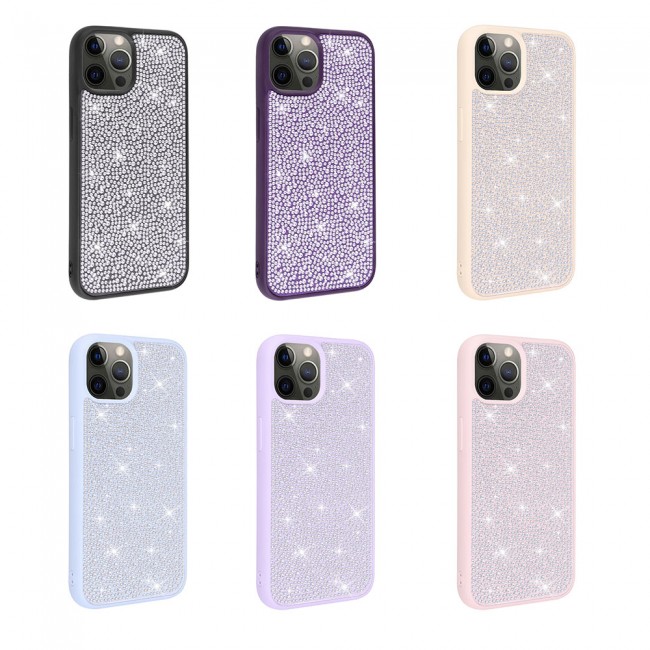 Apple iPhone 13 Pro Kılıf Parlak Taşlı Tasarım Zore Ston Kapak Apple iPhone 13 Pro Kılıf Parlak Taşlı Tasarım Zore Ston Kapak