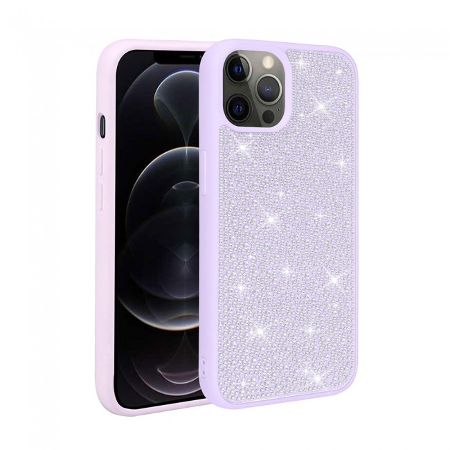 Apple iPhone 13 Pro Kılıf Parlak Taşlı Tasarım Zore Ston Kapak Apple iPhone 13 Pro Kılıf Parlak Taşlı Tasarım Zore Ston Kapak