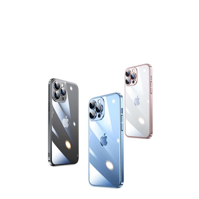 Apple iPhone 13 Pro Kılıf Sert PC Renkli Çerçeveli Zore Riksos Kapak Apple iPhone 13 Pro Kılıf Sert PC Renkli Çerçeveli Zore Riksos Kapak