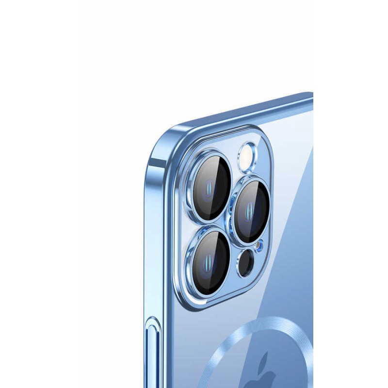 Bal-z Apple iPhone 13 Pro Kılıf Wireless Şarj Özellikli Sert PC  Riksos M-safe Kapak