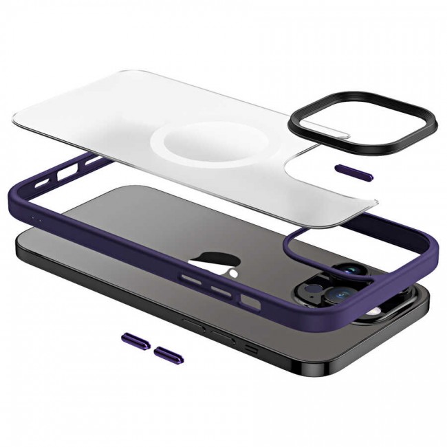 Apple iPhone 13 Pro Kılıf Wireless Şarj Özellikli Zore Hibrit Magsafe Kapak Apple iPhone 13 Pro Kılıf Wireless Şarj Özellikli Zore Hibrit Magsafe Kapak