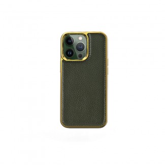 Apple iPhone 13 Pro Kılıf Wiwu Genuine Leather Gold Calfskin Orjinal Deri Kapak Apple iPhone 13 Pro Kılıf Wiwu Genuine Leather Gold Calfskin Orjinal Deri Kapak