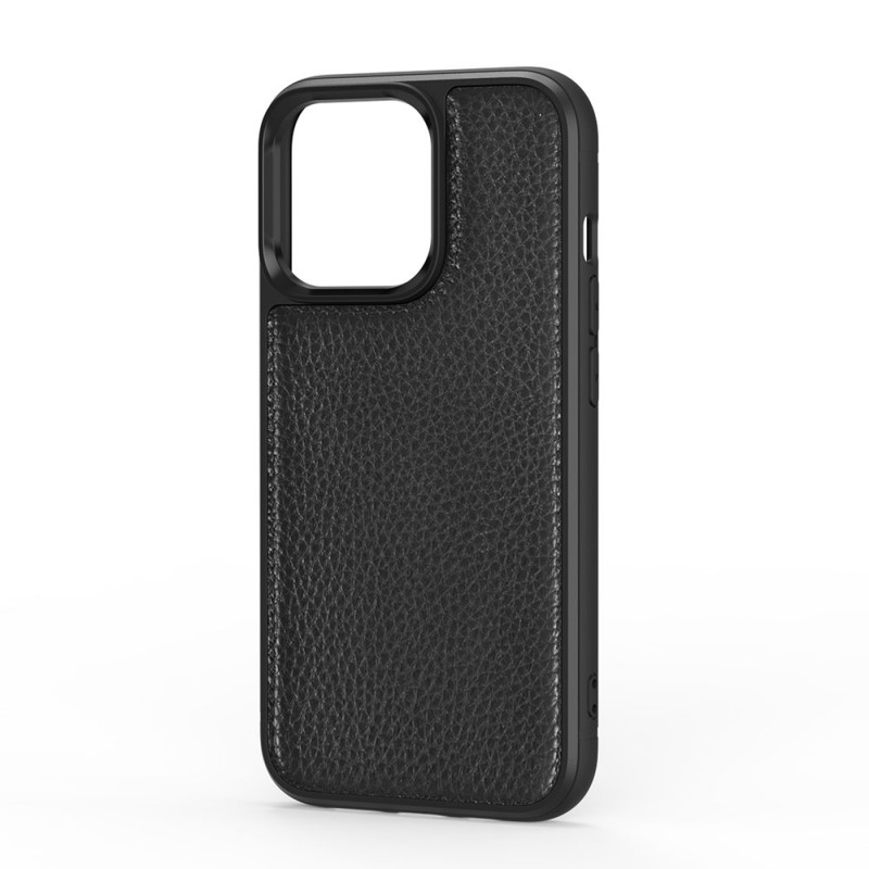 Bal-z Apple iPhone 13 Pro Kılıf Wiwu Genuine Leather Plastic Calfskin Orjinal Deri Kapak