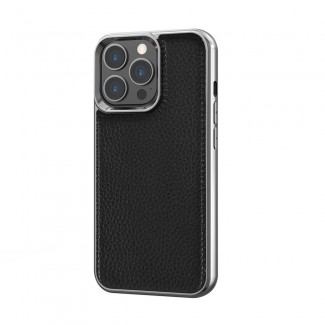 Apple iPhone 13 Pro Kılıf Wiwu Genuine Leather Silver Calfskin Orjinal Deri Kapak Apple iPhone 13 Pro Kılıf Wiwu Genuine Leather Silver Calfskin Orjinal Deri Kapak