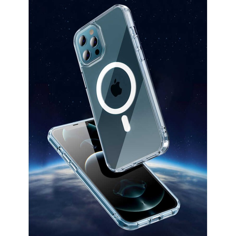 Bal-z Apple iPhone 13 Pro Kılıf Wiwu Magnetic Crystal Kapak