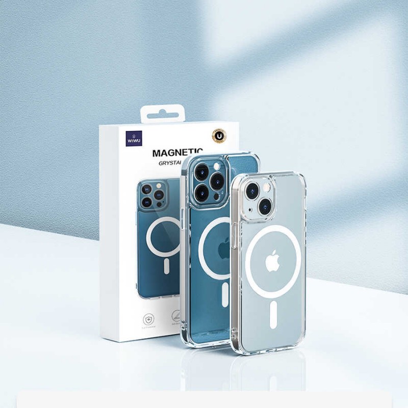 Bal-z Apple iPhone 13 Pro Kılıf Wiwu Magnetic Crystal Kapak