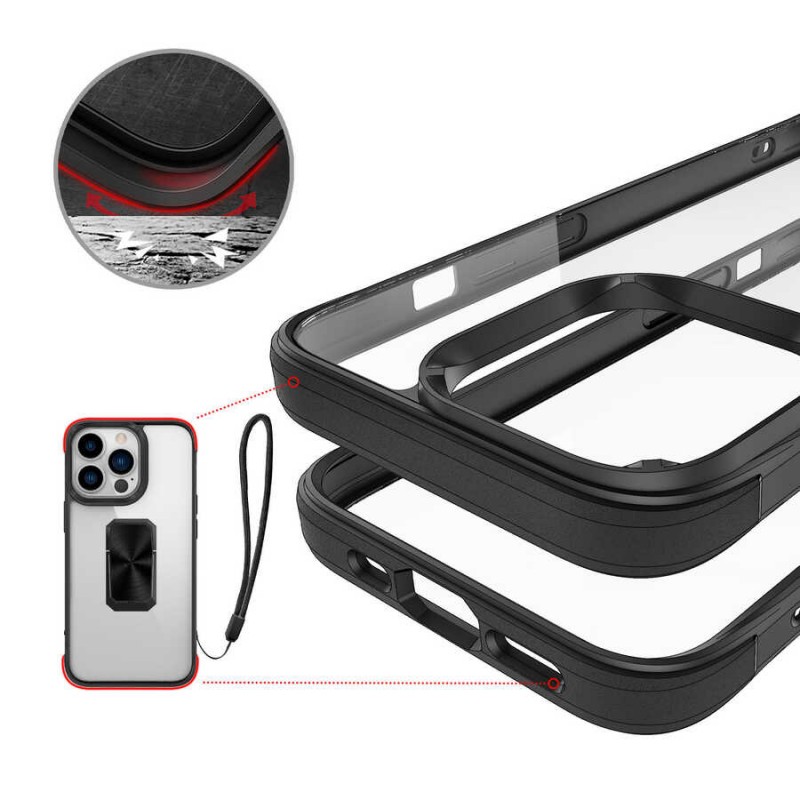 Bal-z Apple iPhone 13 Pro Kılıf  V-Bax Kapak