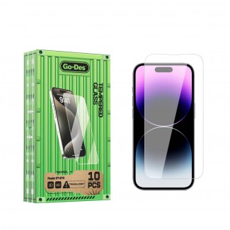 Apple iPhone 13 Pro Max Go Des Parmak İzi Bırakmayan 9H Oleofobik Bom Glass Ekran Koruyucu 10'lu Paket Apple iPhone 13 Pro Max Go Des Parmak İzi Bırakmayan 9H Oleofobik Bom Glass Ekran Koruyucu 10'lu Paket