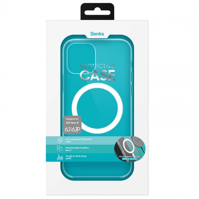Apple iPhone 13 Pro Max Kılıf Benks Crystal Series With Magnetic Clear Kapak Apple iPhone 13 Pro Max Kılıf Benks Crystal Series With Magnetic Clear Kapak