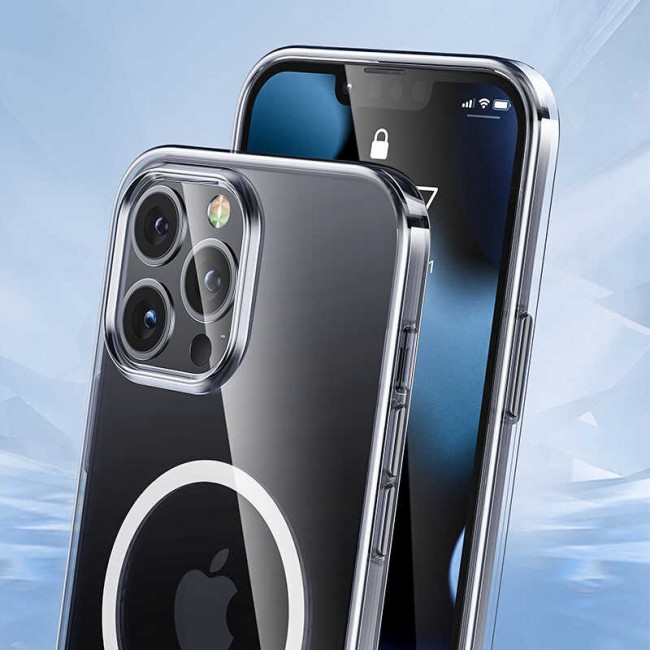 Apple iPhone 13 Pro Max Kılıf Benks Crystal Series With Magnetic Clear Kapak Apple iPhone 13 Pro Max Kılıf Benks Crystal Series With Magnetic Clear Kapak