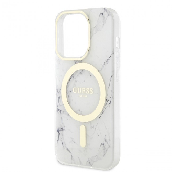 Apple iPhone 13 Pro Max Kılıf GUESS Magsafe Şarj Özellikli Mermer Desenli Kapak Apple iPhone 13 Pro Max Kılıf GUESS Magsafe Şarj Özellikli Mermer Desenli Kapak
