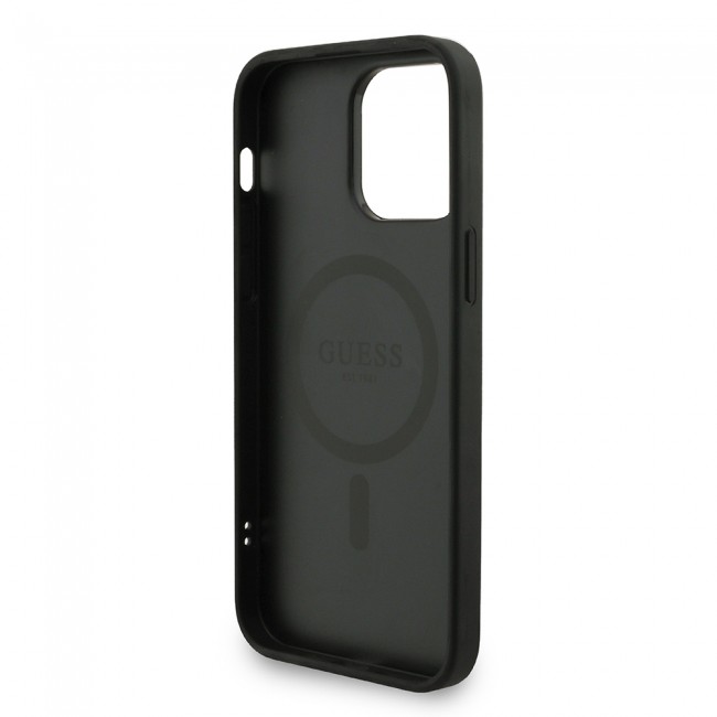 Apple iPhone 13 Pro Max Kılıf Guess Orjinal Lisanslı M-safe Şarj Özellikli PU Deri Bilek Askı İpli Yazı Logolu Kapak Apple iPhone 13 Pro Max Kılıf Guess Orjinal Lisanslı M-safe Şarj Özellikli PU Deri Bilek Askı İpli Yazı Logolu Kapak