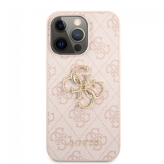Apple iPhone 13 Pro Max Kılıf Guess Orjinal Lisanslı PU Deri 4G Desenli Metal Büyük 4G ve Yazı Logolu Kapak Apple iPhone 13 Pro Max Kılıf Guess Orjinal Lisanslı PU Deri 4G Desenli Metal Büyük 4G ve Yazı Logolu Kapak