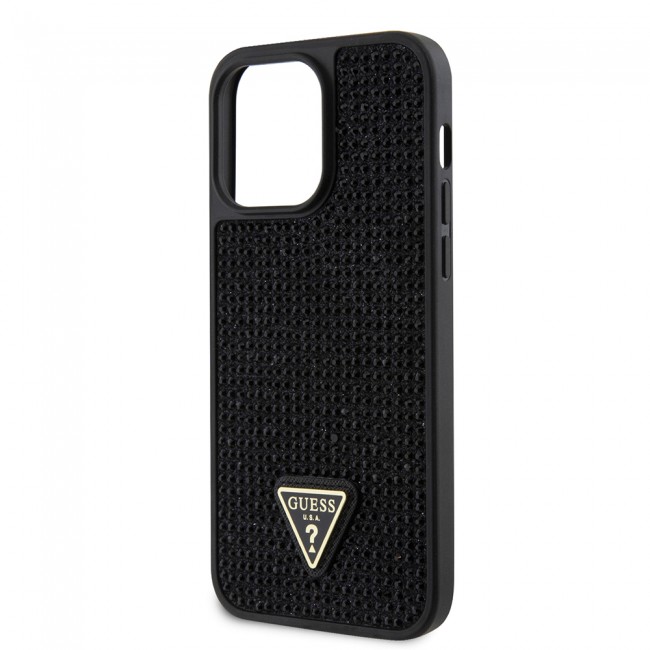 Apple iPhone 13 Pro Max Kılıf Guess Orjinal Lisanslı Taşlı Arka Yüzey Üçgen Logolu Kapak Apple iPhone 13 Pro Max Kılıf Guess Orjinal Lisanslı Taşlı Arka Yüzey Üçgen Logolu Kapak