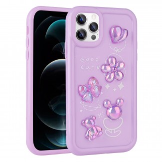 Apple iPhone 13 Pro Max Kılıf Kabartma Figürlü Parlak Zore Toys Silikon Kapak Apple iPhone 13 Pro Max Kılıf Kabartma Figürlü Parlak Zore Toys Silikon Kapak