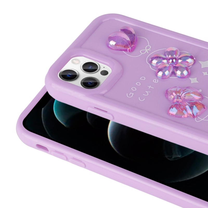 Bal-z Apple iPhone 13 Pro Max Kılıf Kabartma Figürlü Parlak  Toys Silikon Kapak