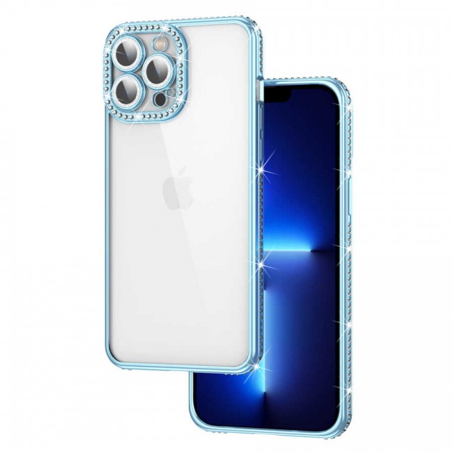 Apple iPhone 13 Pro Max Kılıf Kamera Korumalı Taşlı Zore Mina Kapak Apple iPhone 13 Pro Max Kılıf Kamera Korumalı Taşlı Zore Mina Kapak
