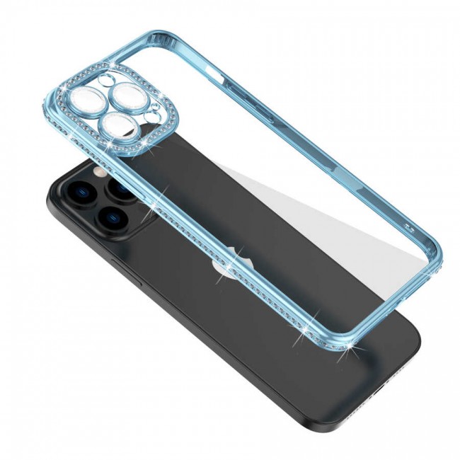 Apple iPhone 13 Pro Max Kılıf Kamera Korumalı Taşlı Zore Mina Kapak Apple iPhone 13 Pro Max Kılıf Kamera Korumalı Taşlı Zore Mina Kapak