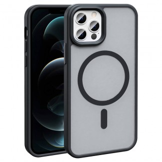 Apple iPhone 13 Pro Max Kılıf M-safe Şarj Özellikli Mat Arka Yüzey Zore Sio Kapak Apple iPhone 13 Pro Max Kılıf M-safe Şarj Özellikli Mat Arka Yüzey Zore Sio Kapak